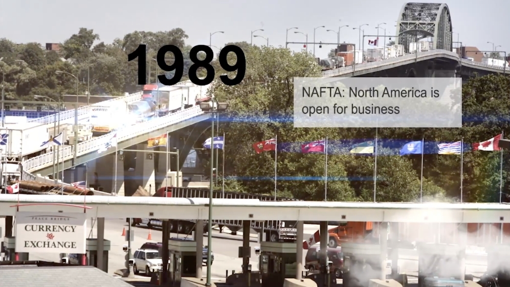 1989 - NAFTA: North America is open for business.